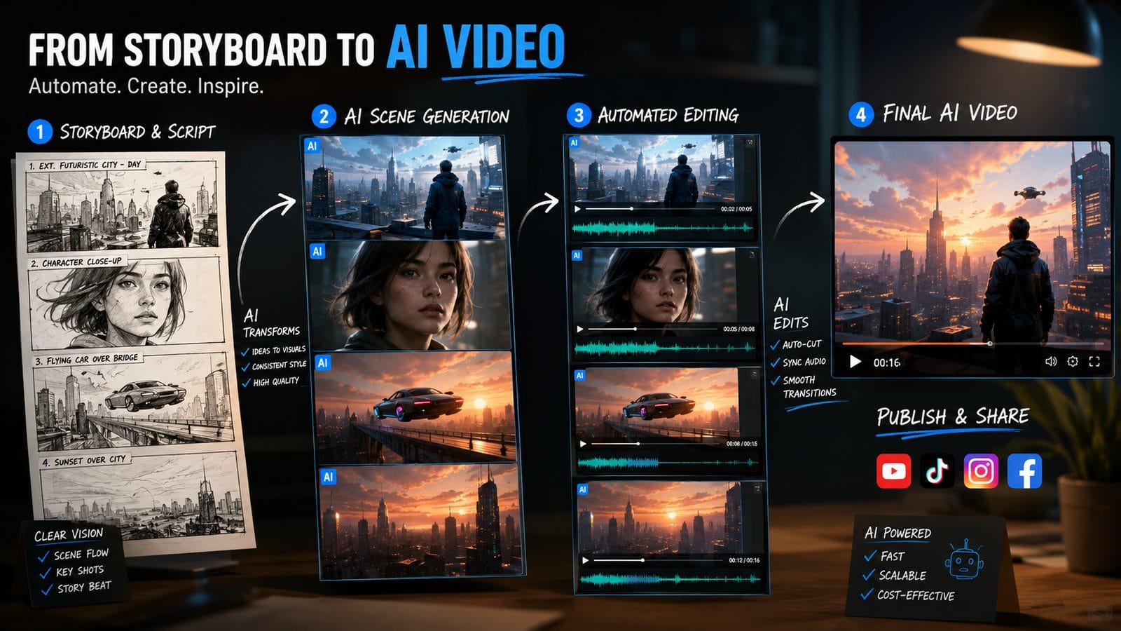 how to automate ai video workflows workflow