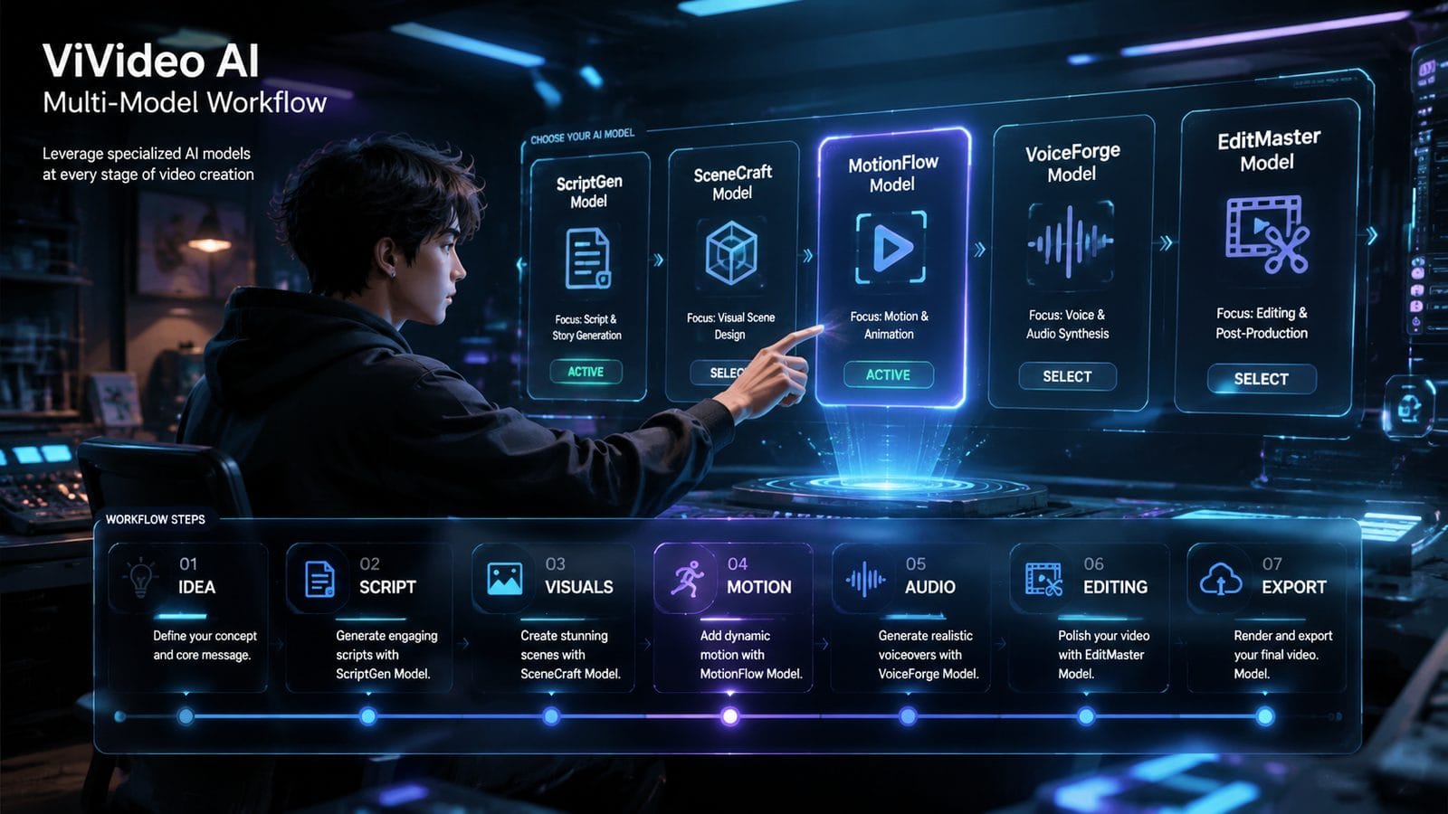 vivideo ai multi model workflow workflow