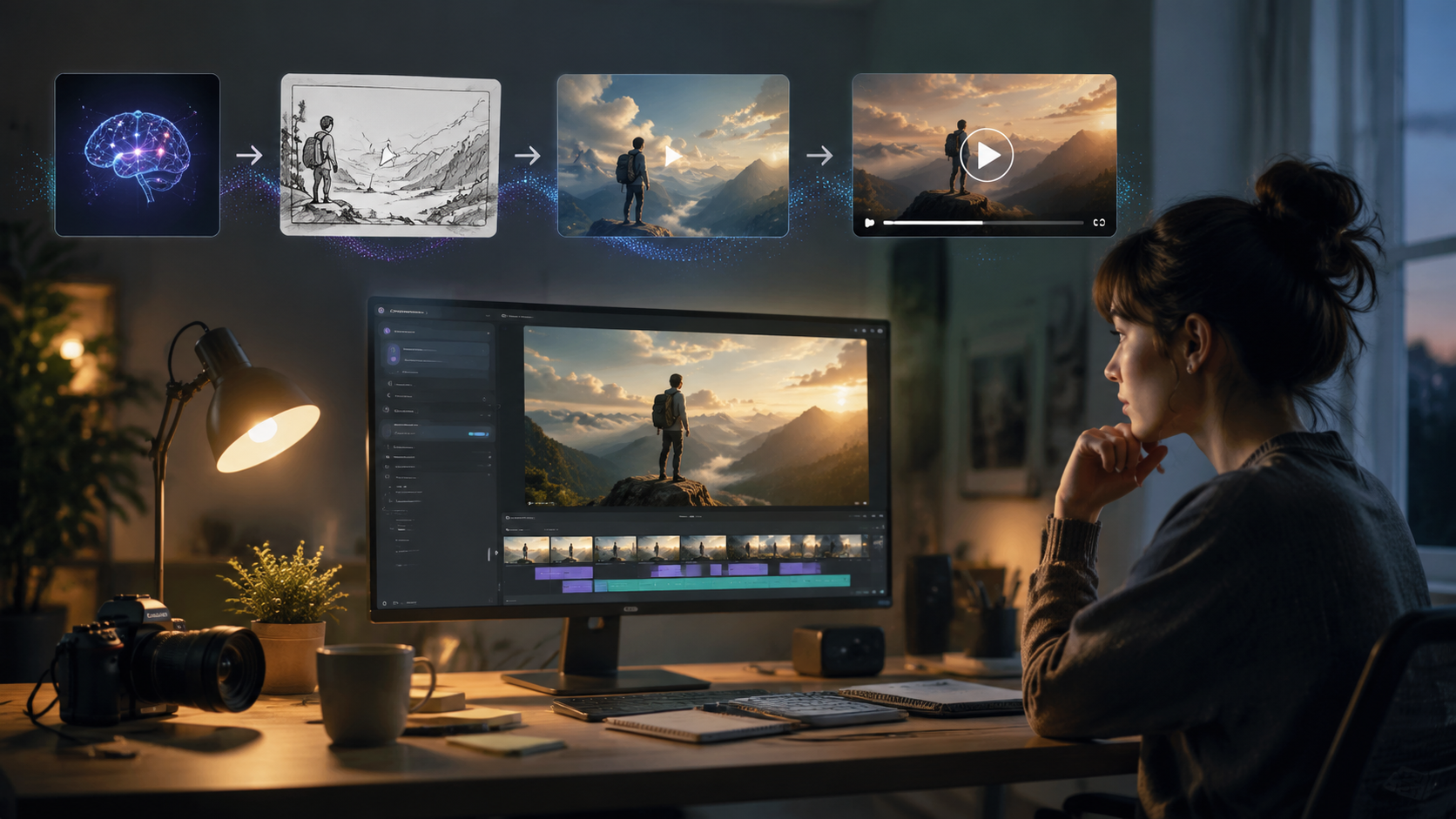 how to generate videos from text ai workflow