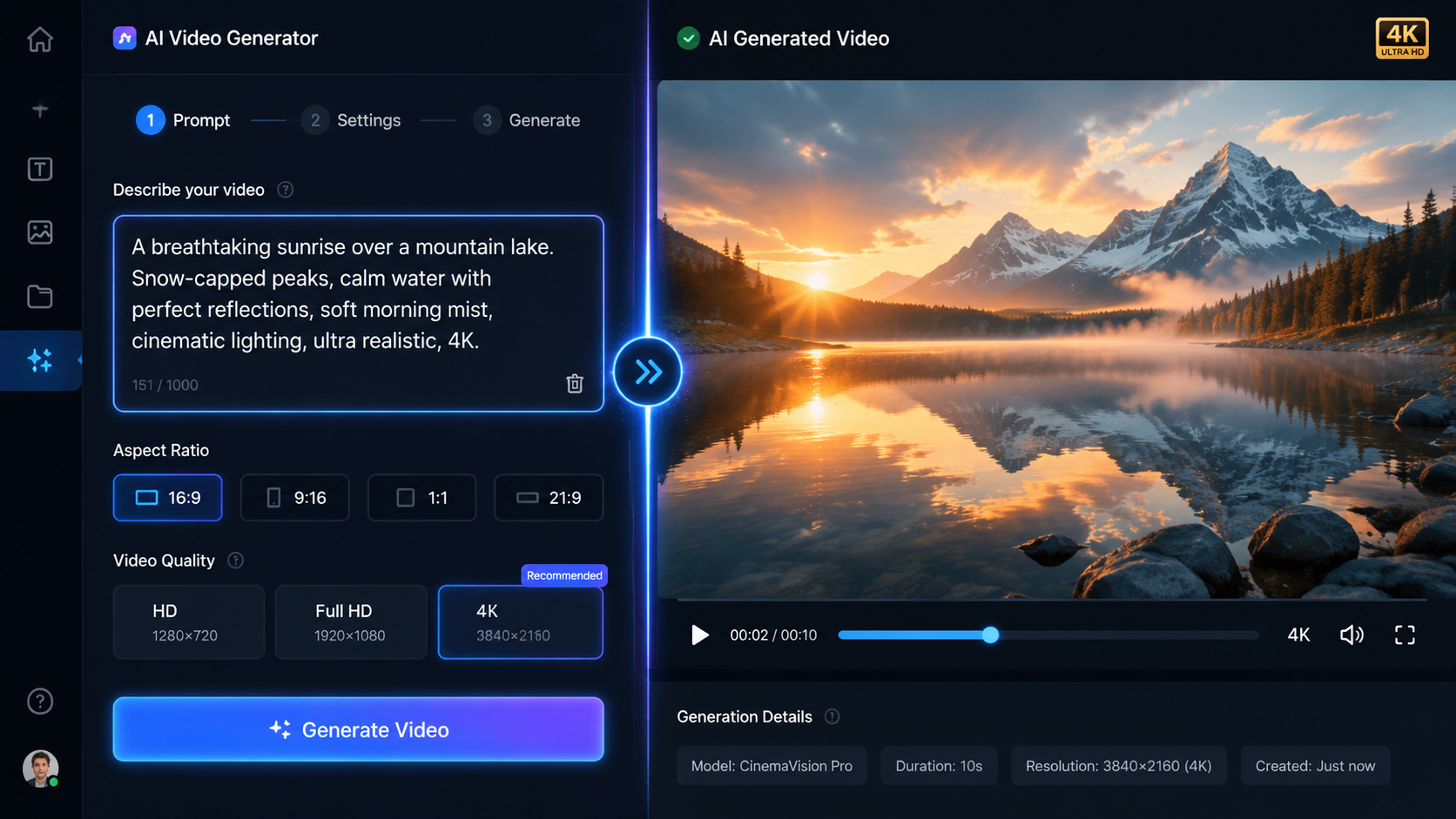 how to create professional videos with ai workflow