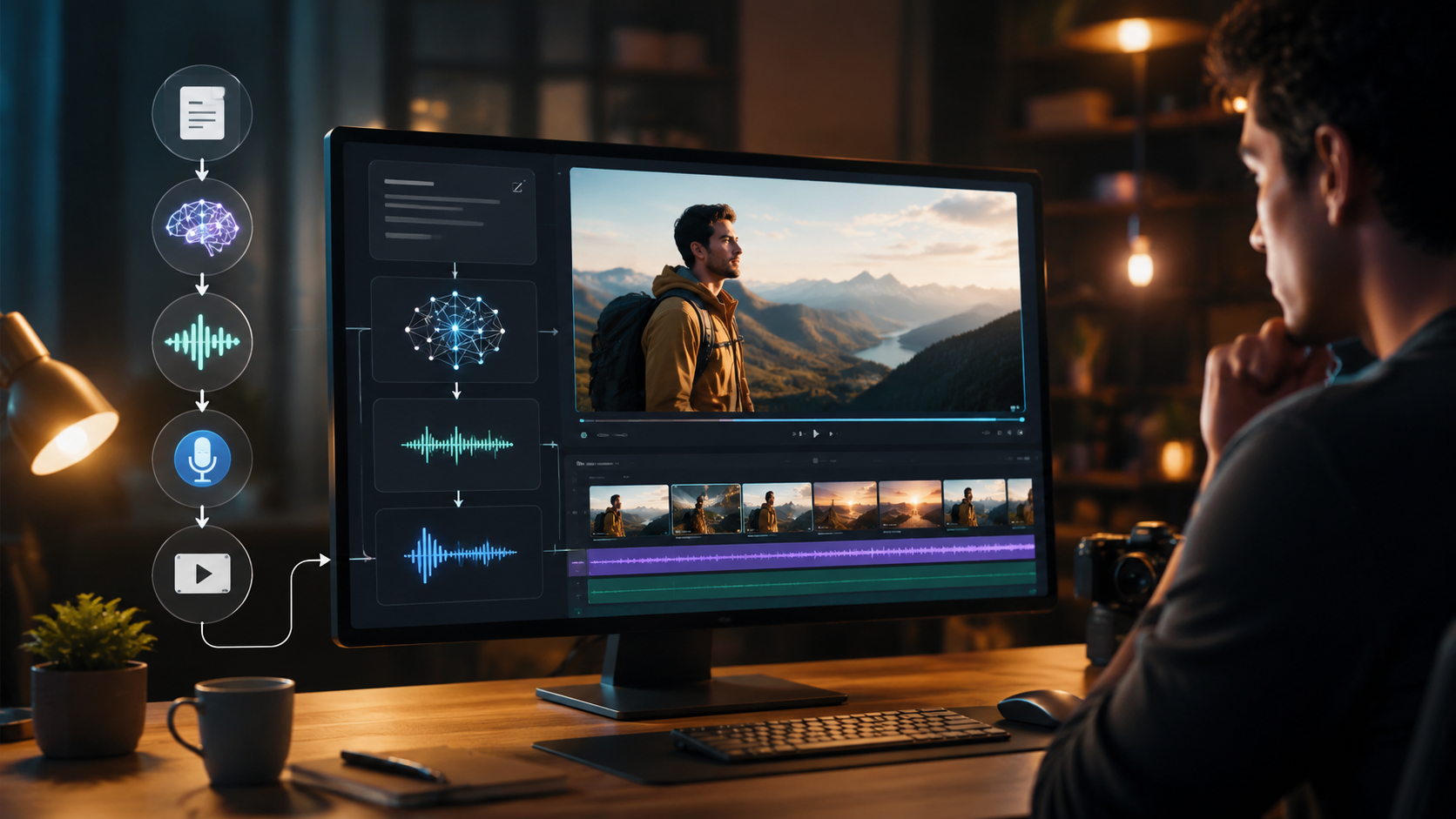 text to video ai with voice cloning workflow