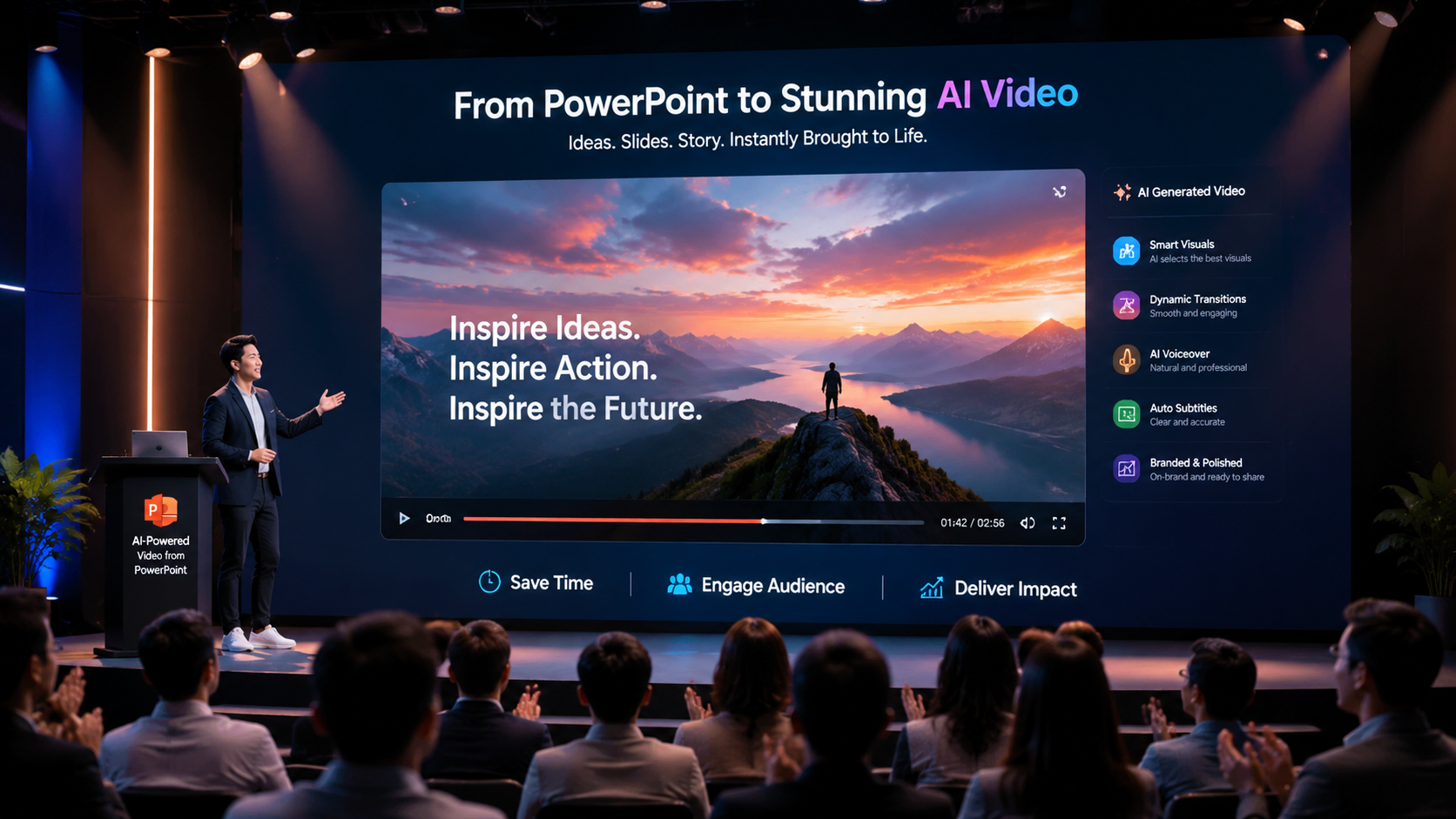 how to convert powerpoint to video using ai conclusion