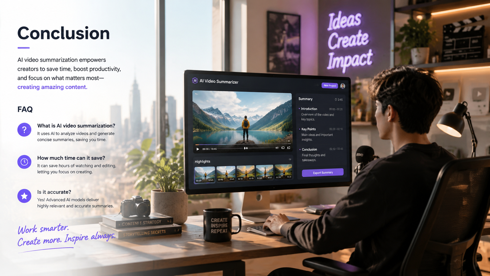 best ai tool for video summarization conclusion