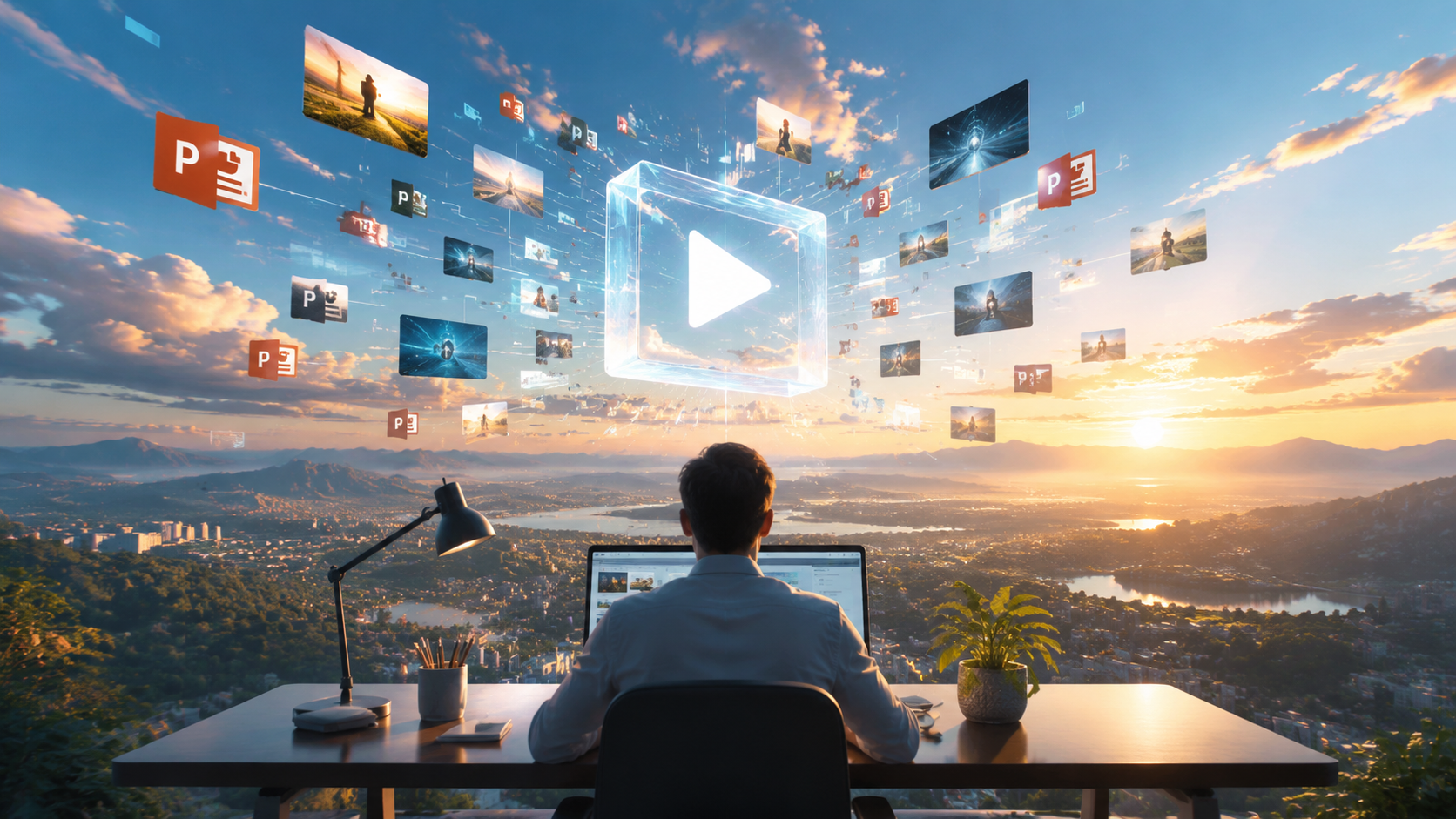 how to generate videos from powerpoint conclusion