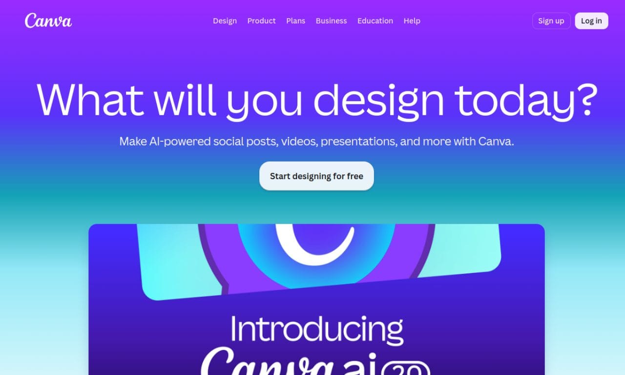 Canva screenshot