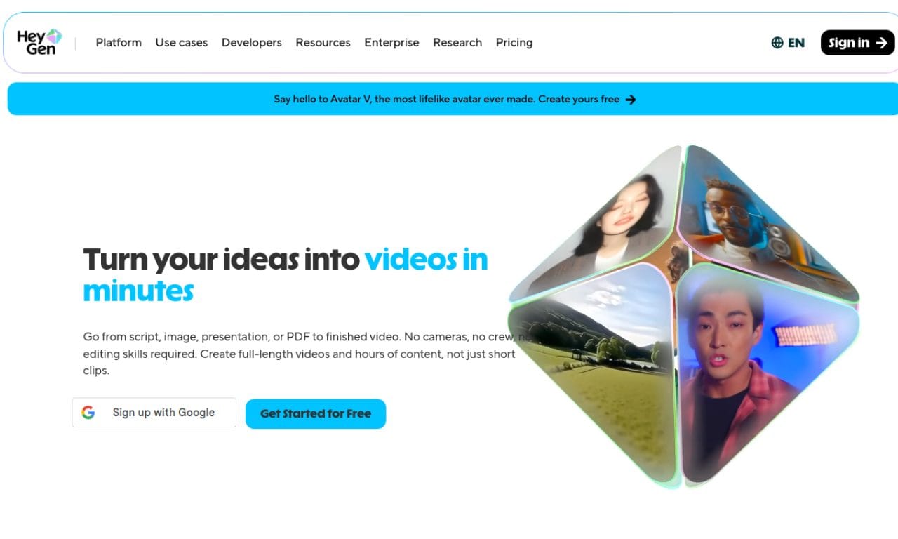 Heygen screenshot