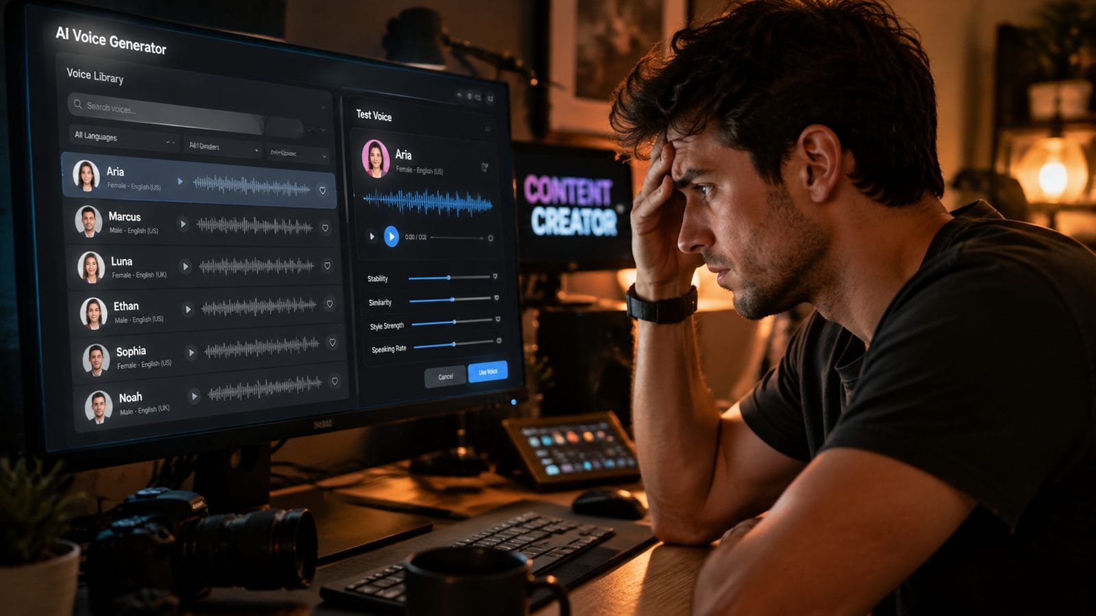 Illustration: mistakes in choosing ai video voices