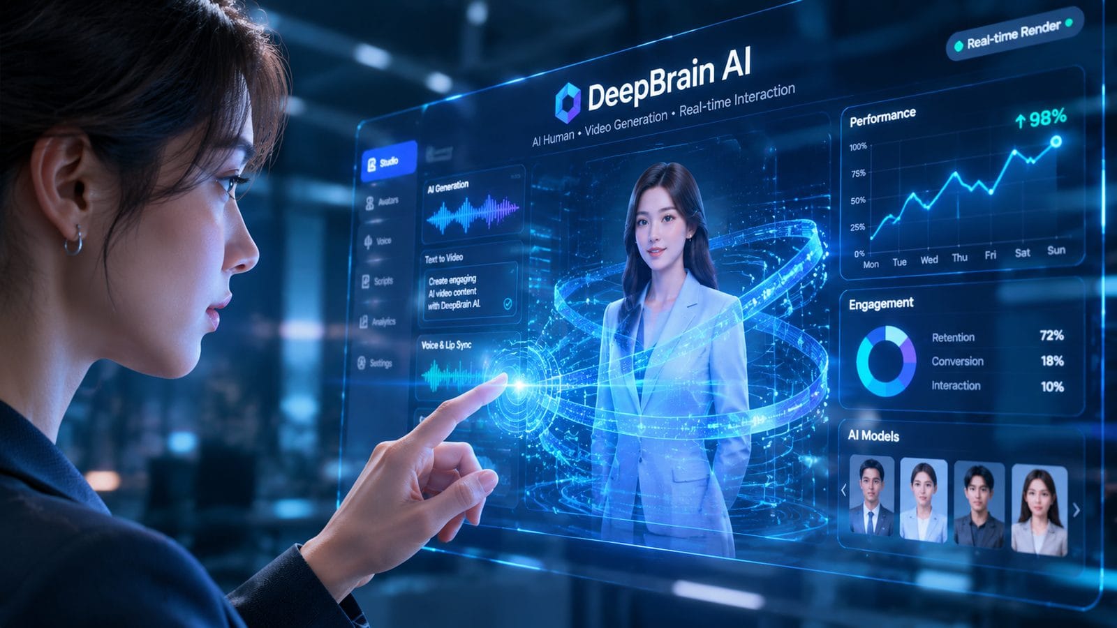 Illustration: deepbrain ai review for beginners