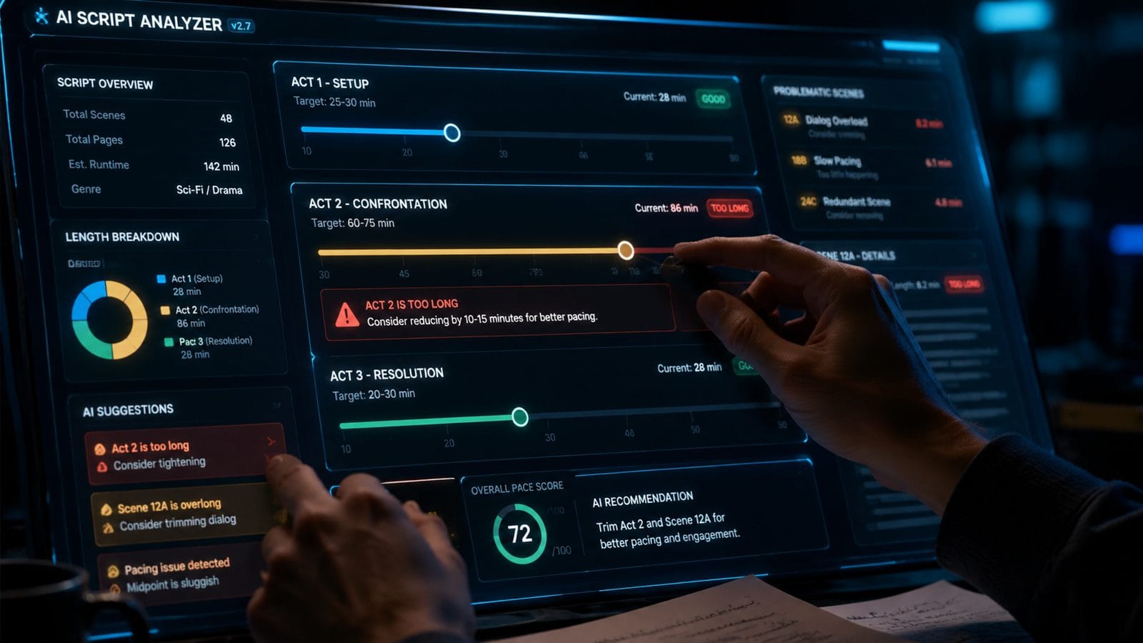 Illustration: ai video script length mistakes