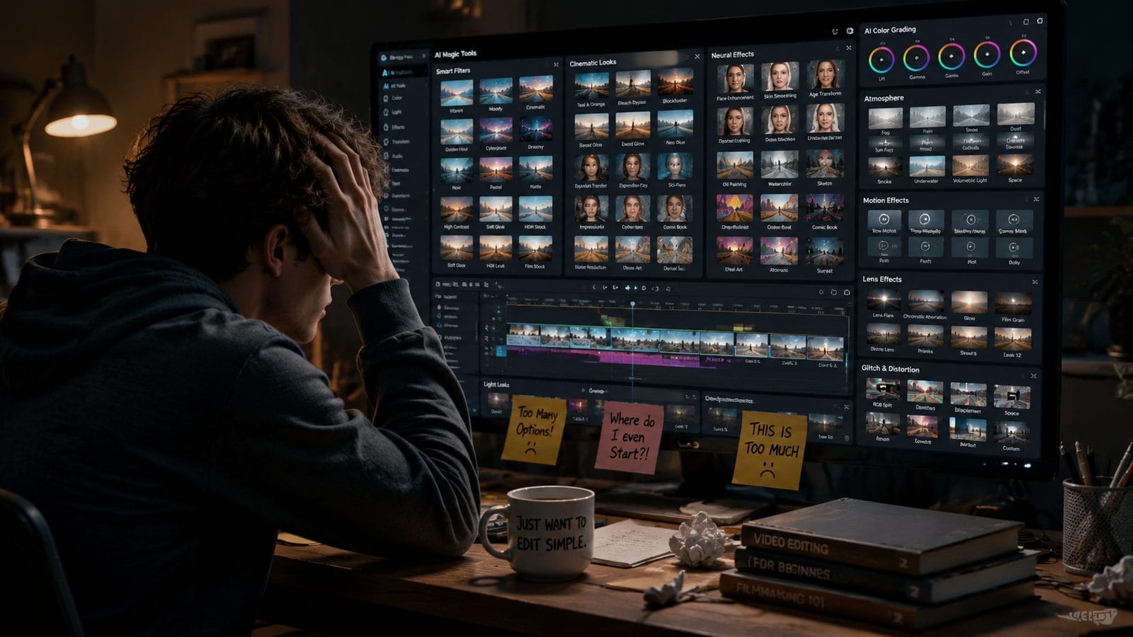 Illustration: ai video editing mistakes beginners make