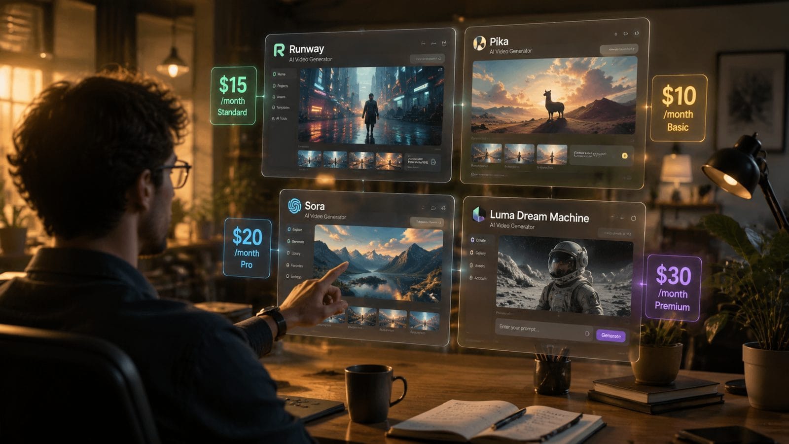 Illustration: ai video generator pricing comparison 2026