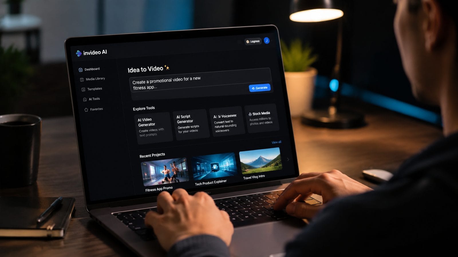 Illustration: pricing for invideo ai free plan