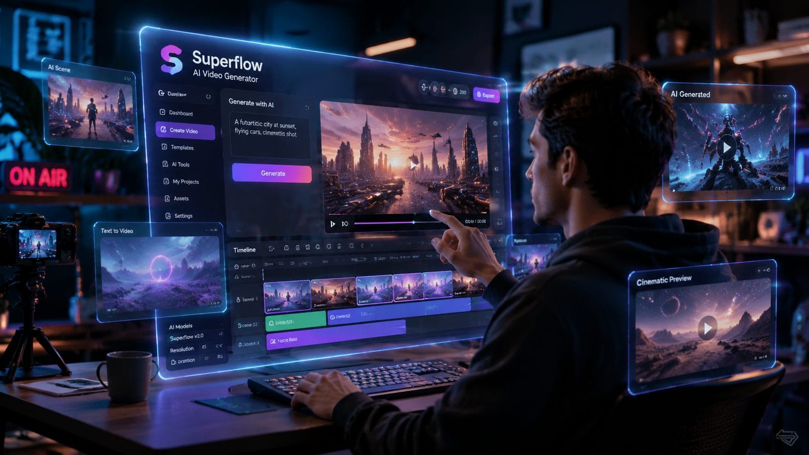 Illustration: superflow ai video generator