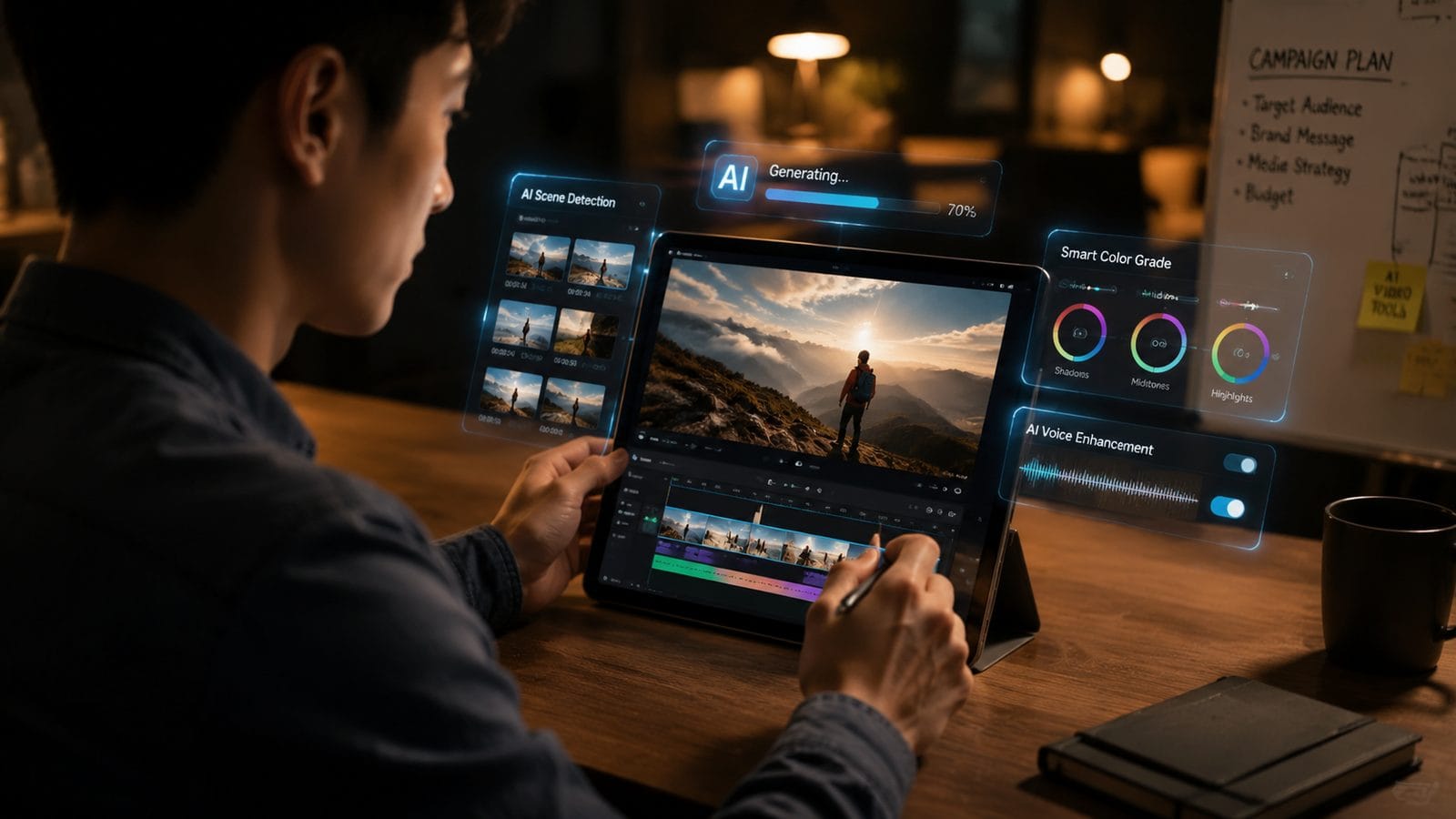 Illustration: ai video tools for social media marketing