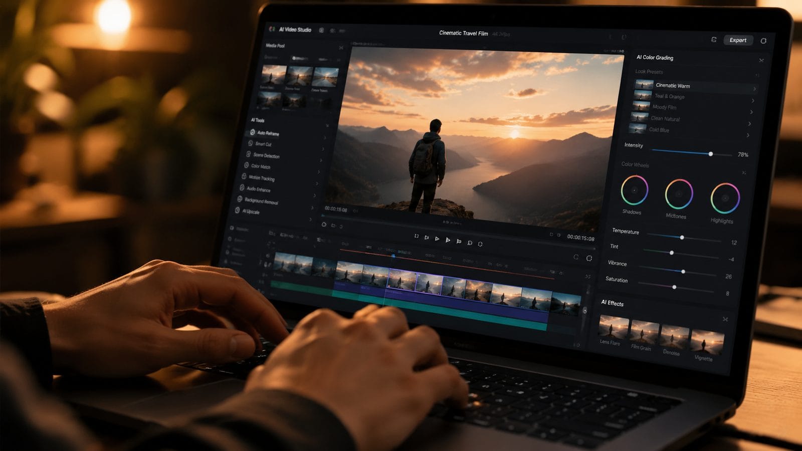 Illustration: ai video editing software free trial