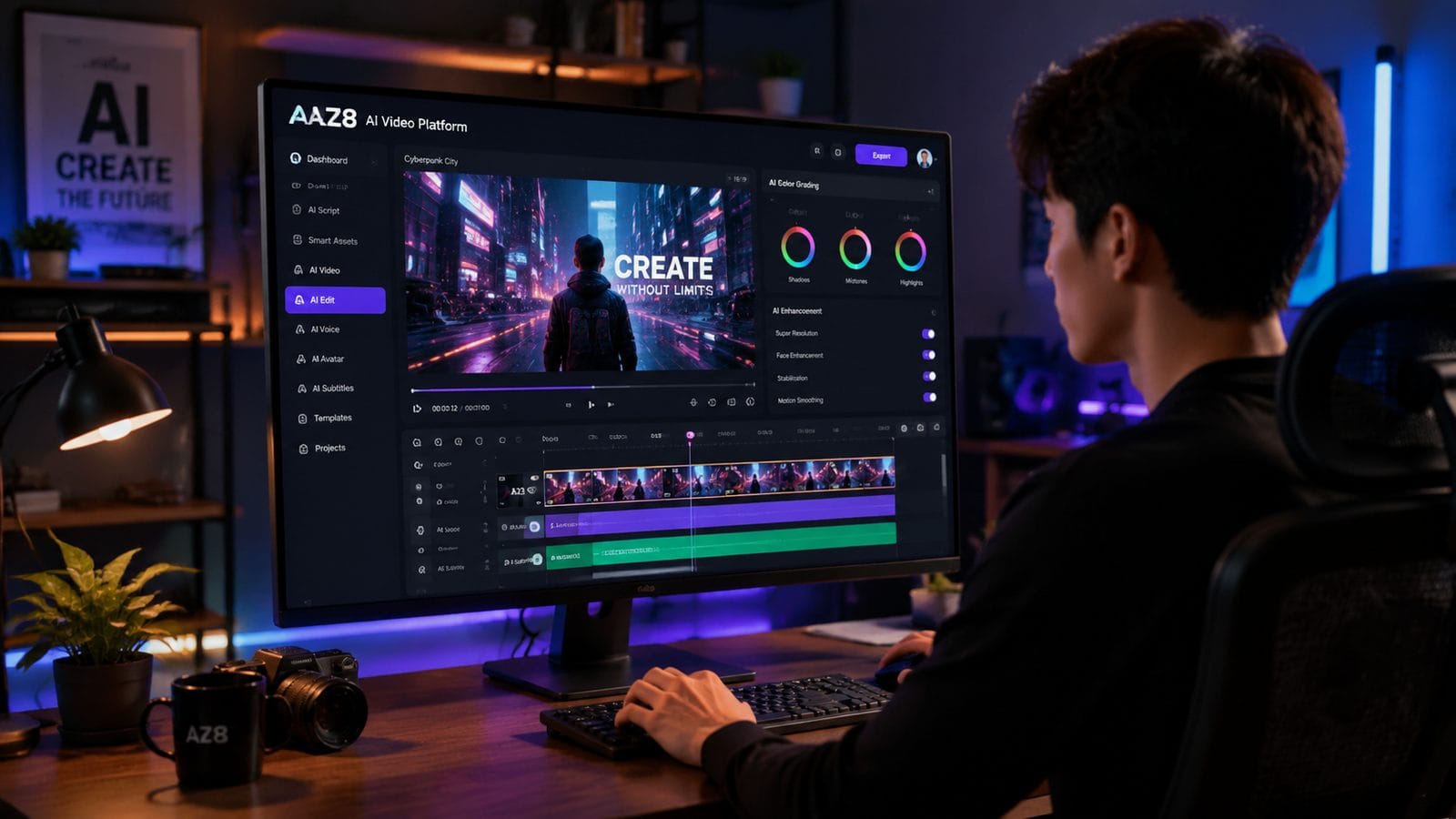 Illustration: az8 ai video platform review