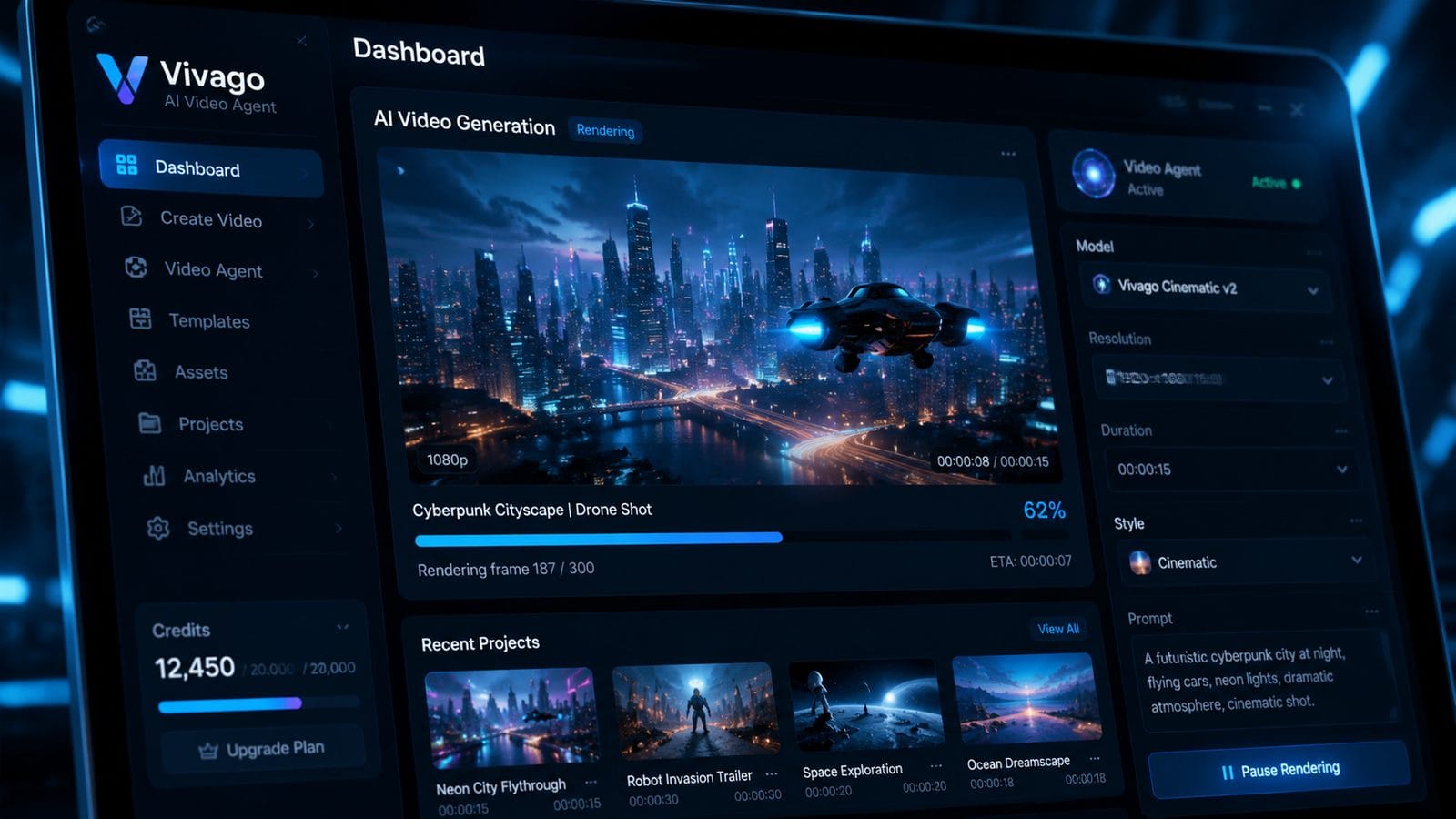 Illustration: vivago ai video agent review