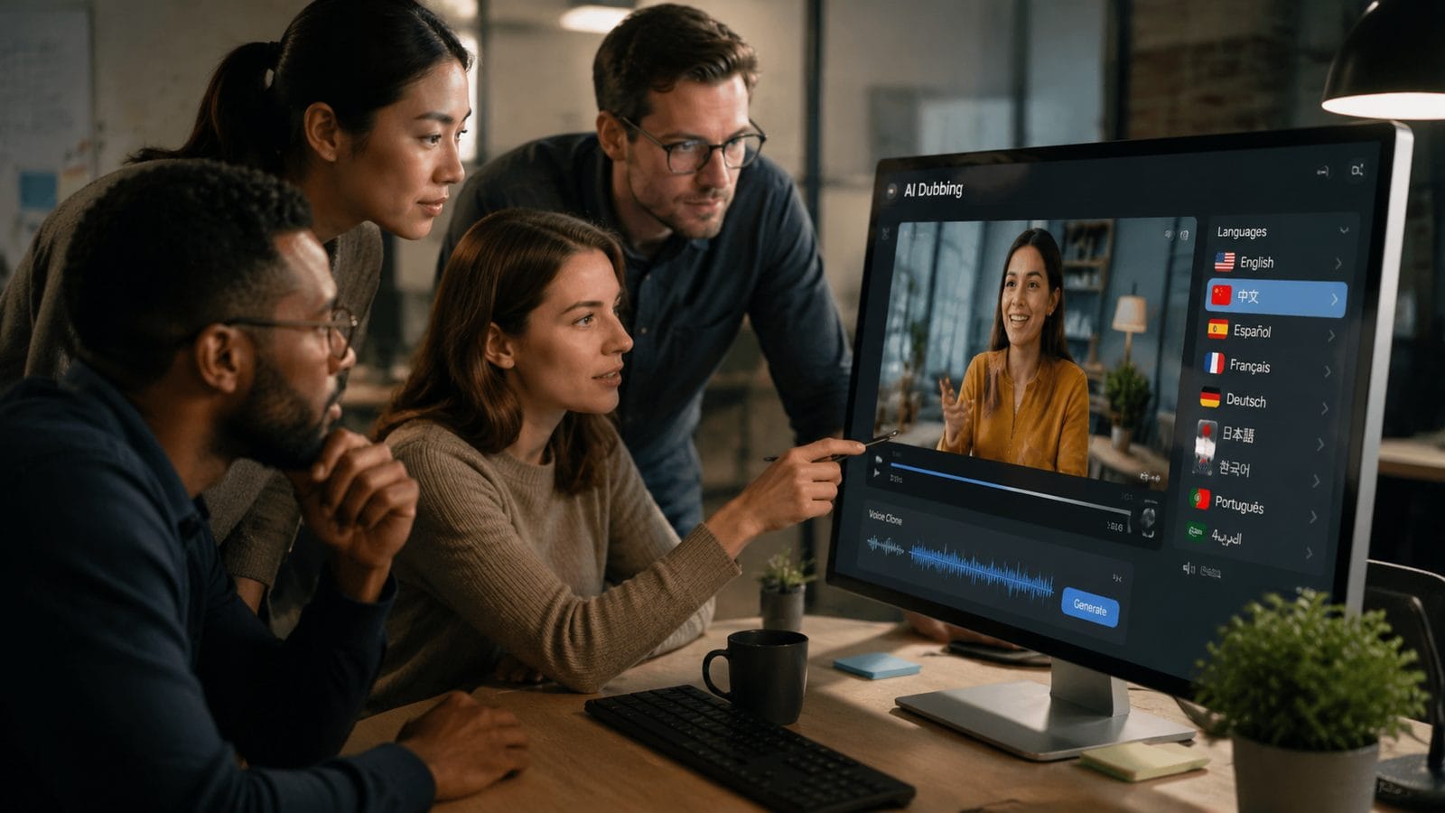 Illustration: ai video translation and dubbing tools