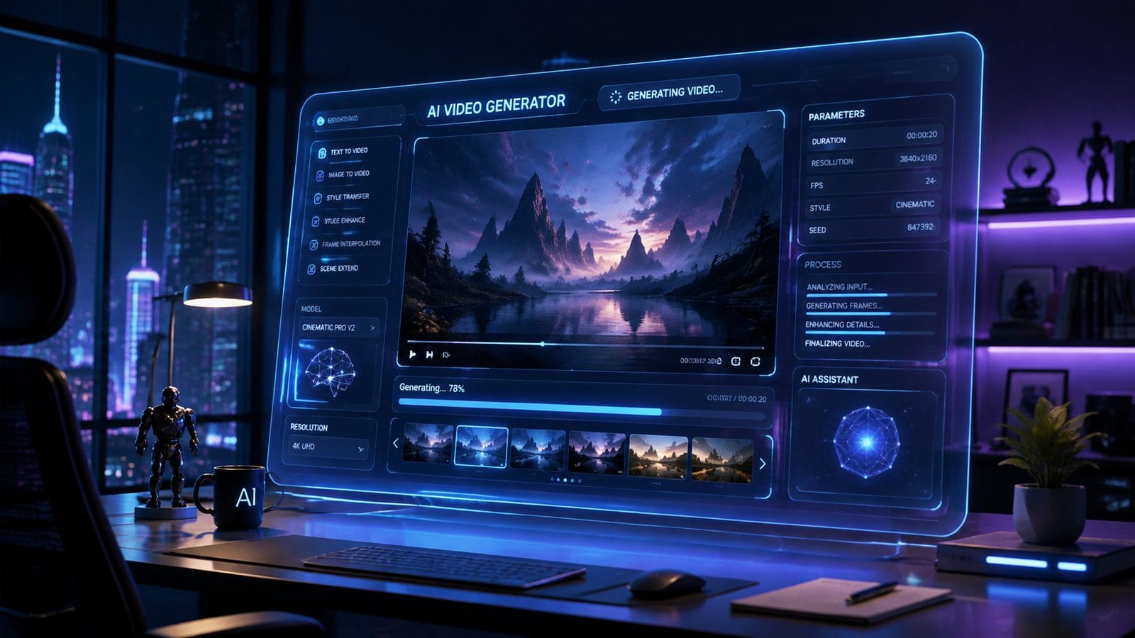 Illustration: best free ai video generator tools