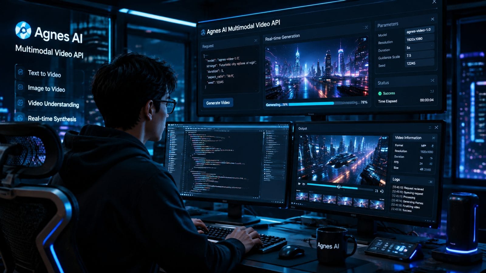 Illustration: agnes ai multimodal video api