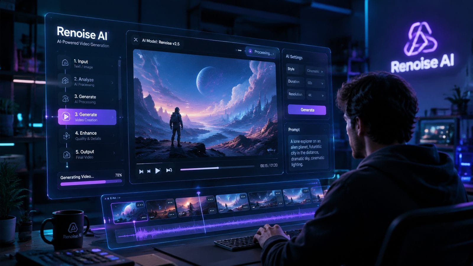 Illustration: renoise ai video generator review