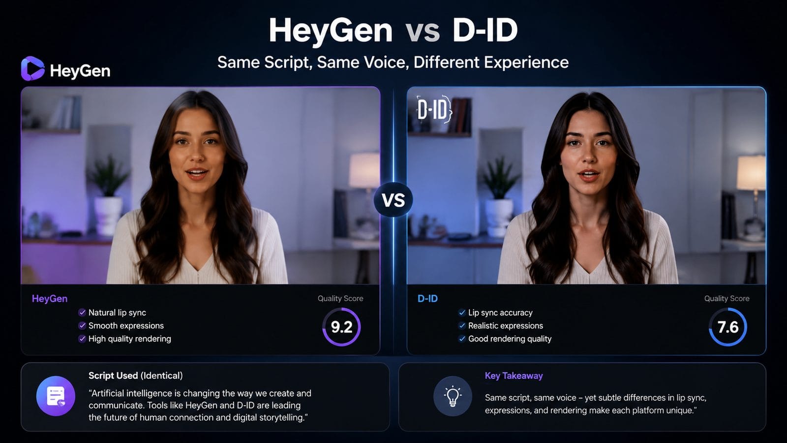 Illustration: heygen vs d-id for digital avatar videos