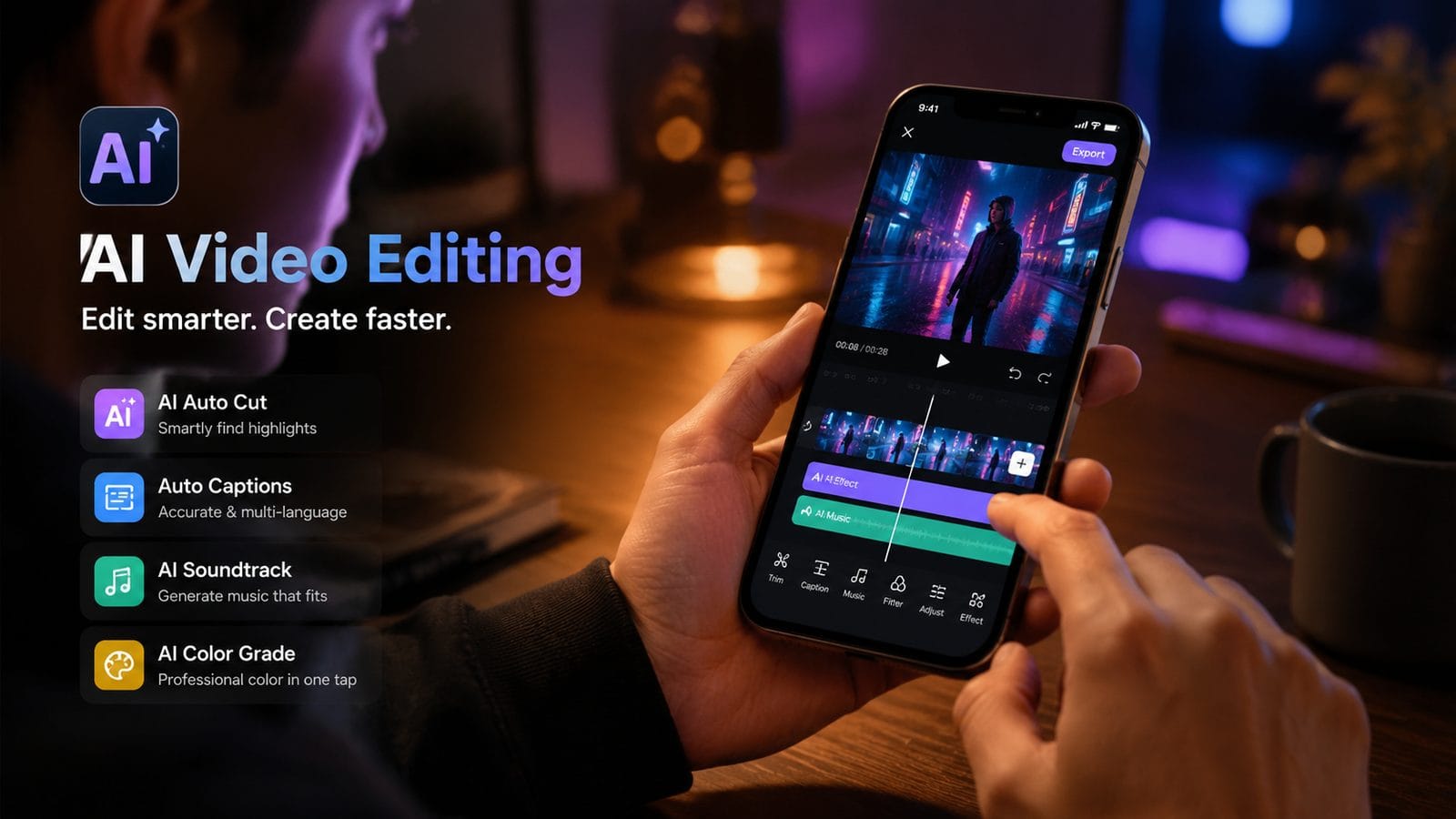 Illustration: best ai video editing app for mobile 2026