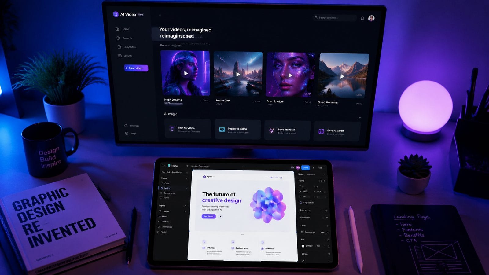 Illustration: figma to ai video workflow for designers