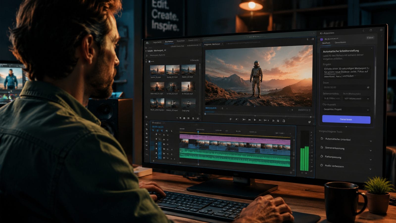 Illustration: integrating ai video with adobe premiere