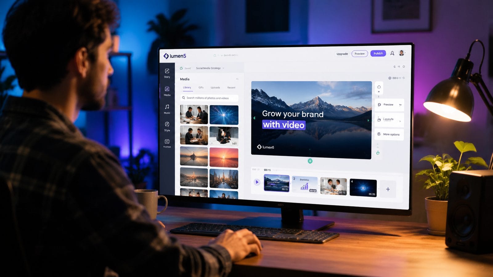 Illustration: lumen5 free plan video length limits