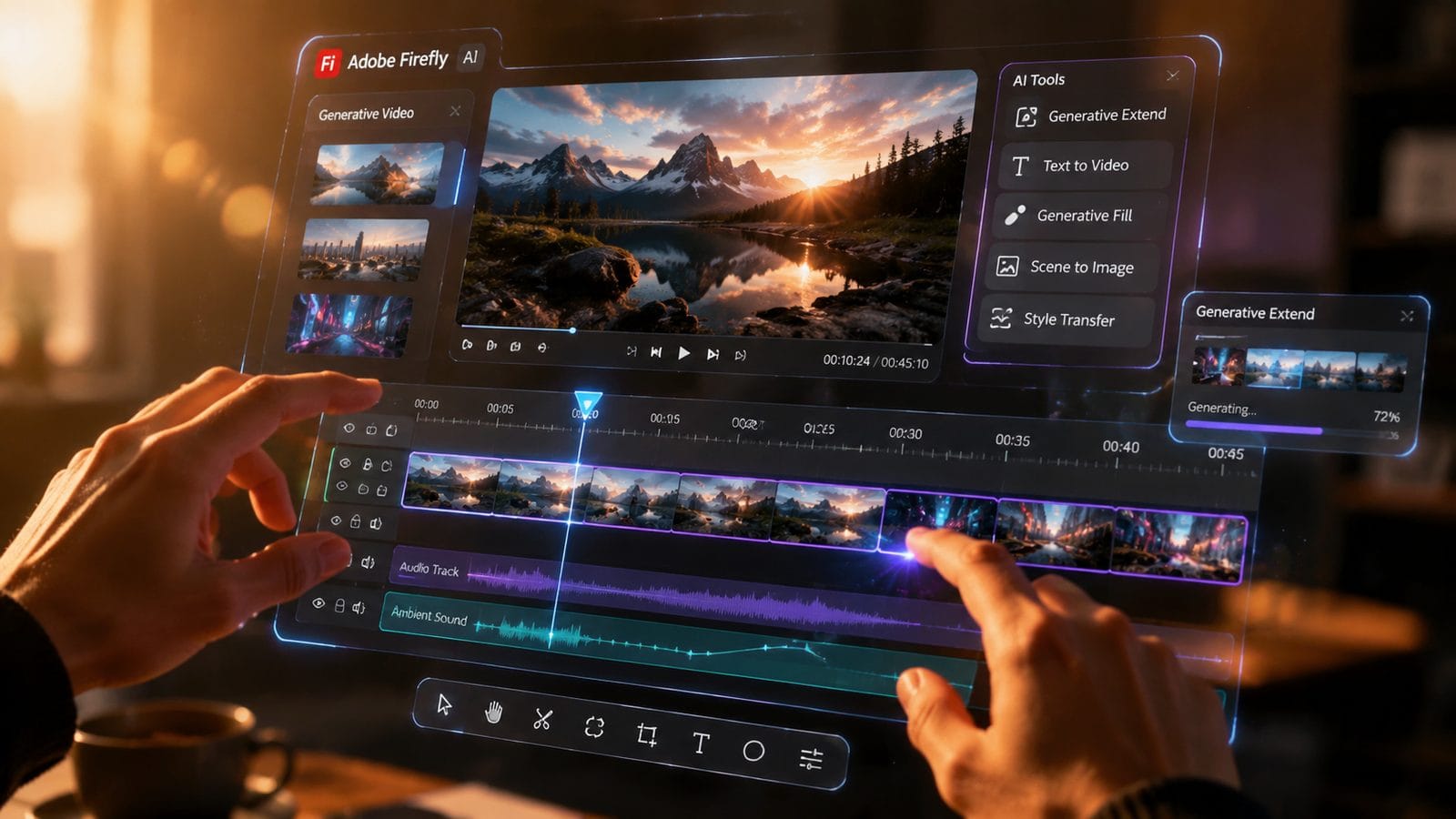 Illustration: adobe firefly ai video creation tools