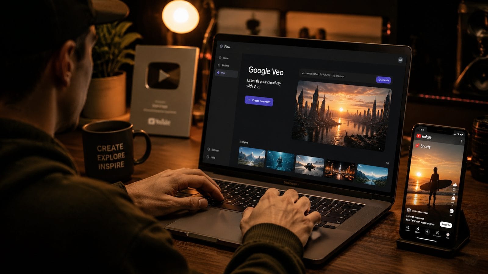 Illustration: google veo youtube shorts integration