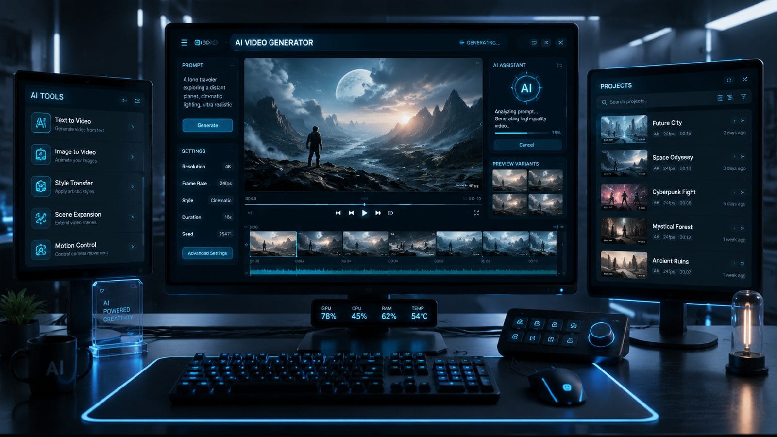 Illustration: top rated free ai video generators