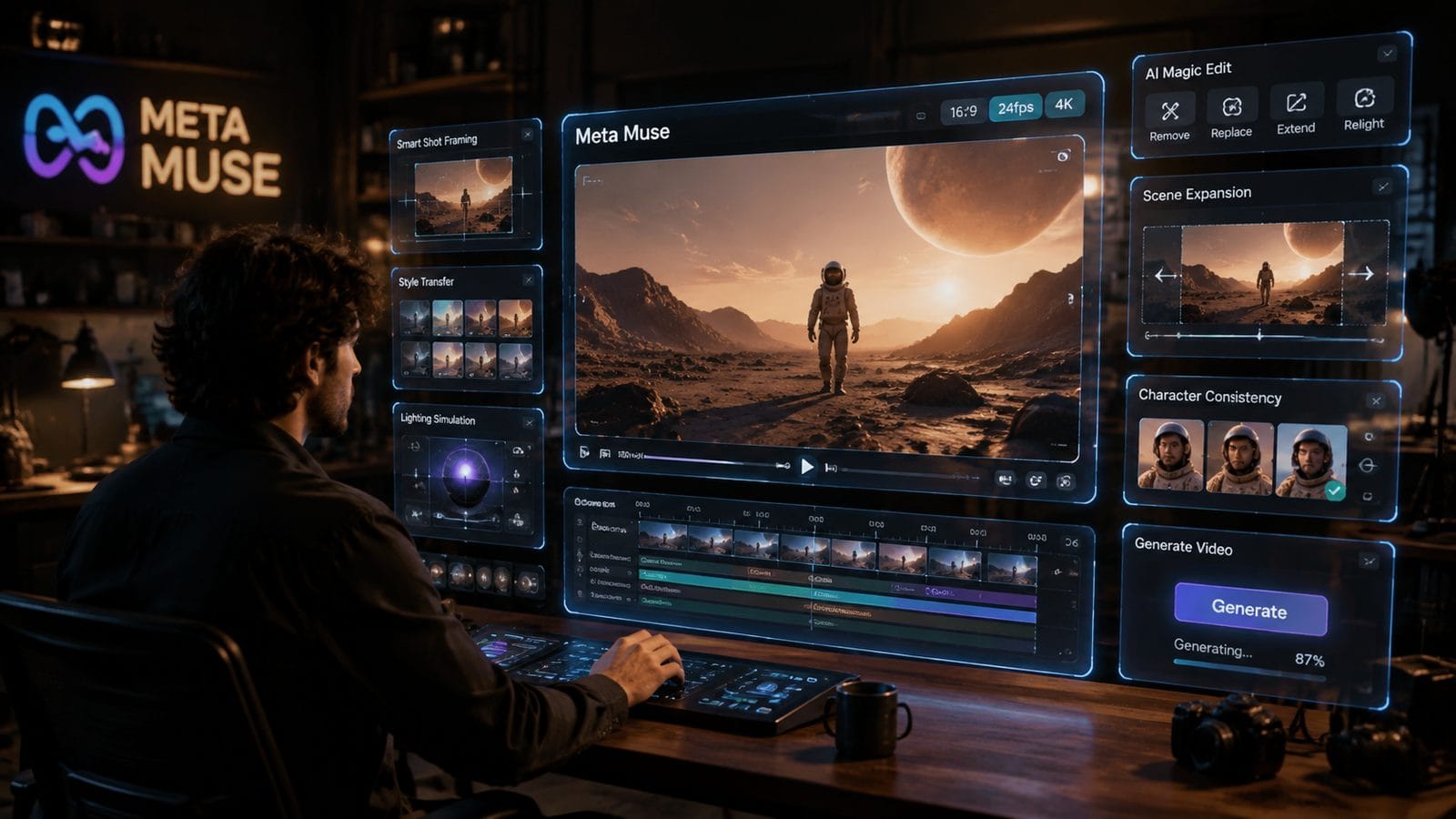 Illustration: meta muse video generator features