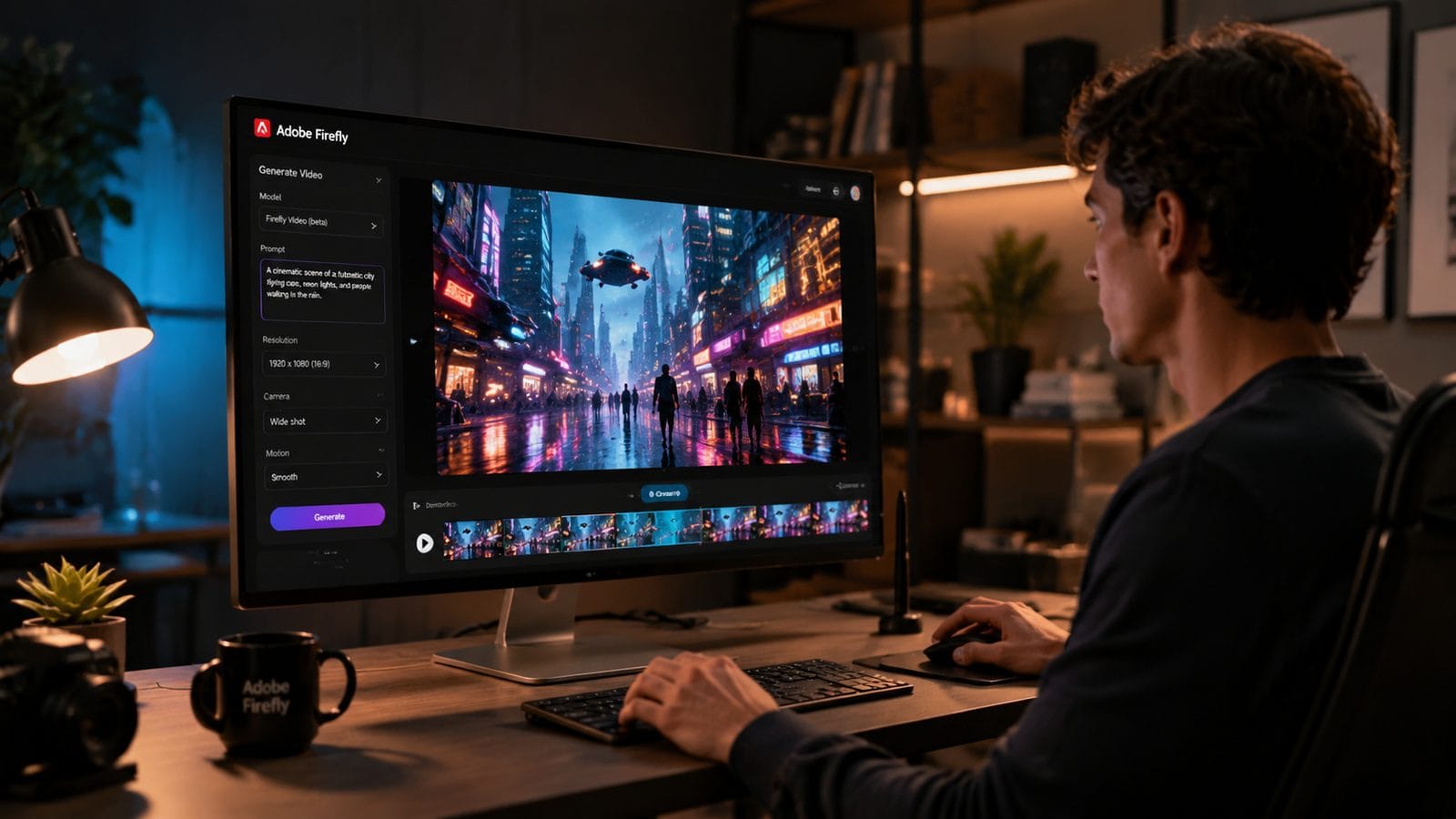 Illustration: adobe firefly image to video