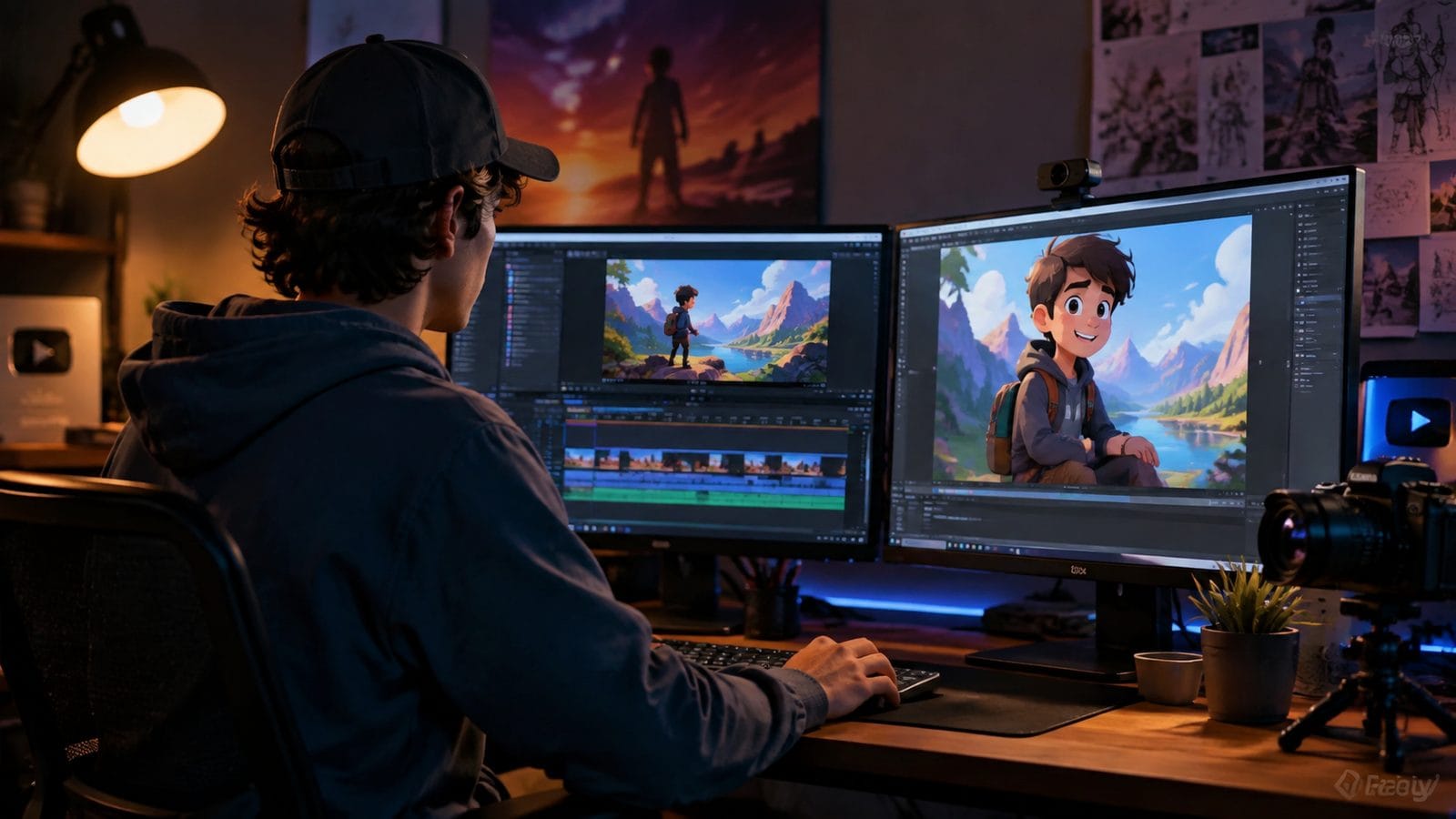 Illustration: ai animation for youtube creators