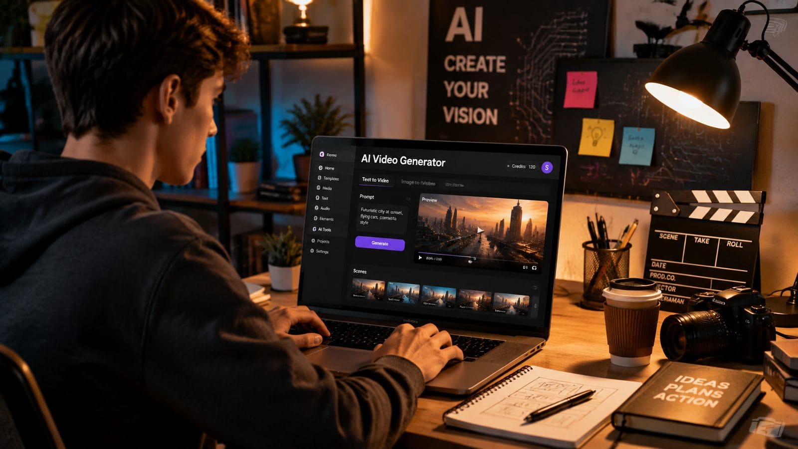 Illustration: best free ai video generator for students