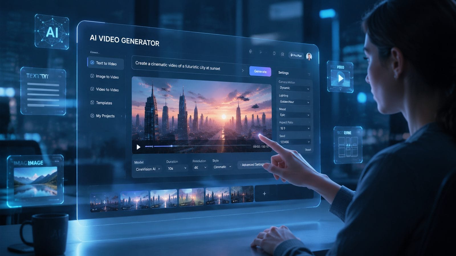 Illustration: free AI video generator no watermark 2026