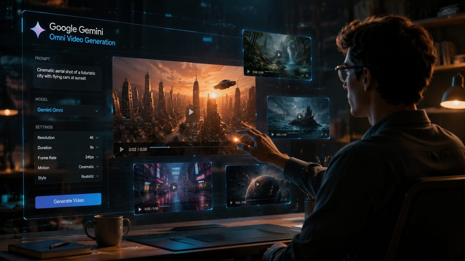 Illustration: google gemini omni video generation