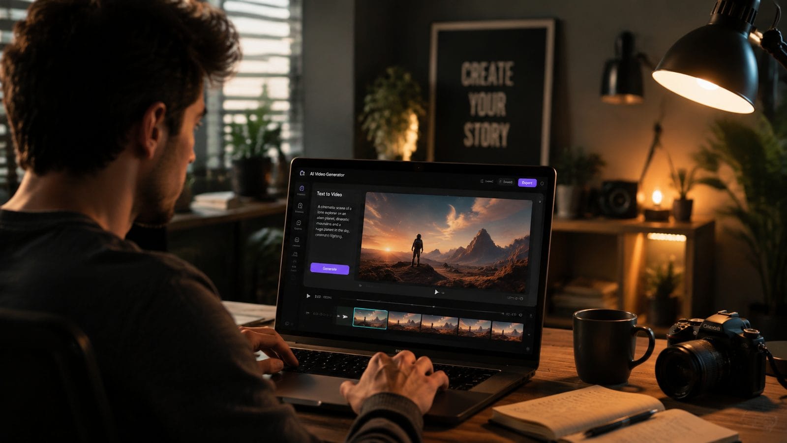Illustration: text to video ai for blog posts