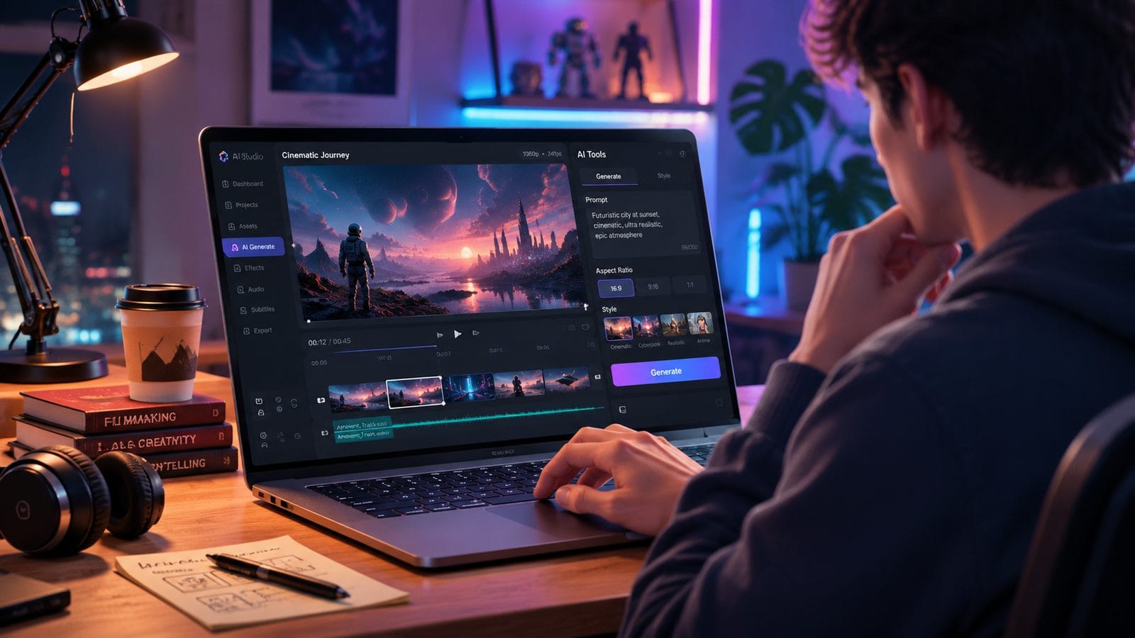 Illustration: how to edit videos using ai for free