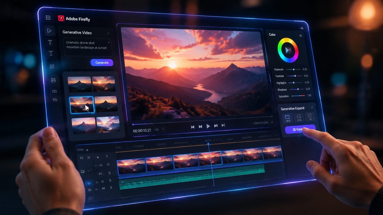 Illustration: adobe firefly ai video creation