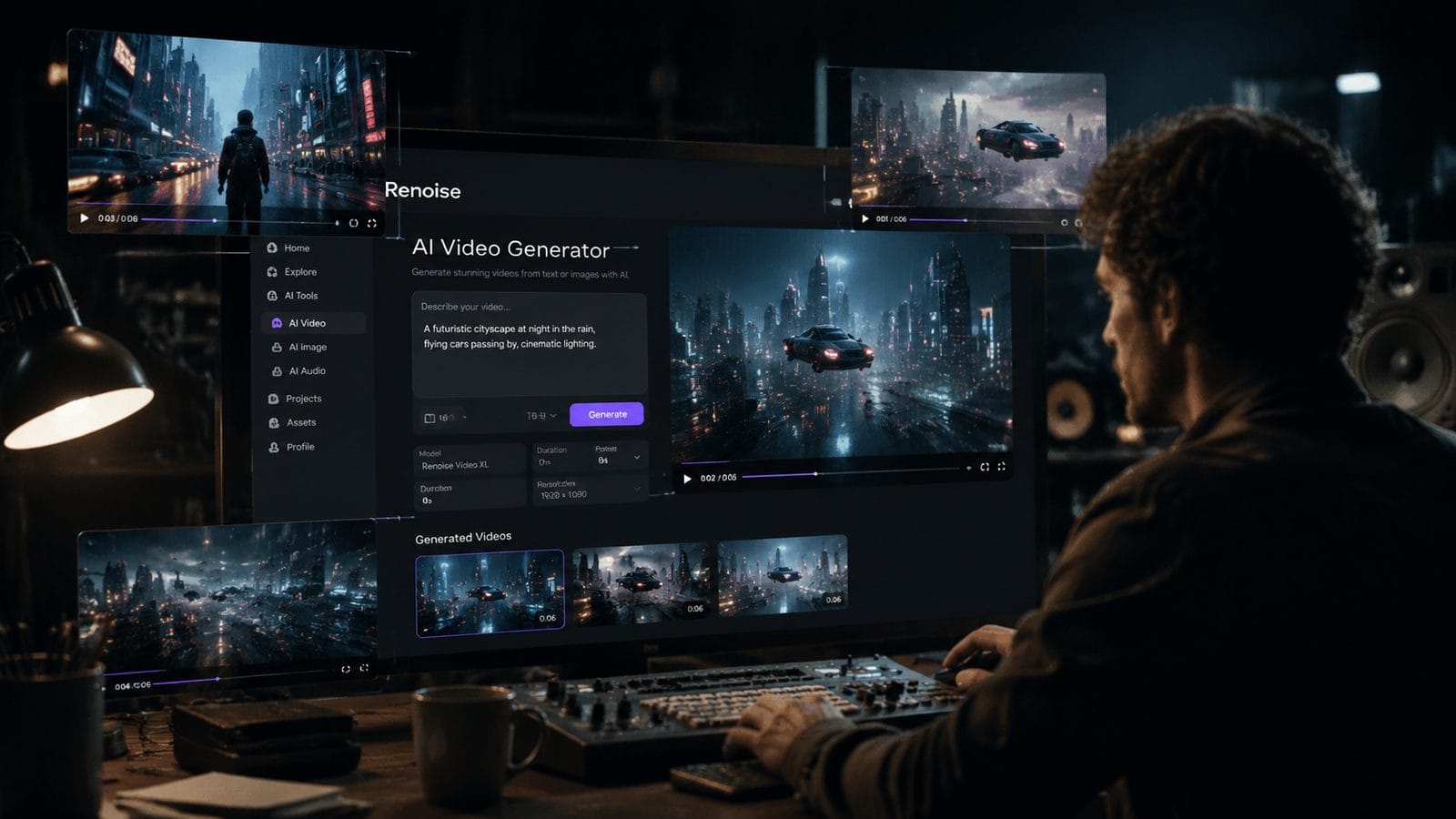 Illustration: renoise multi model ai video generator review