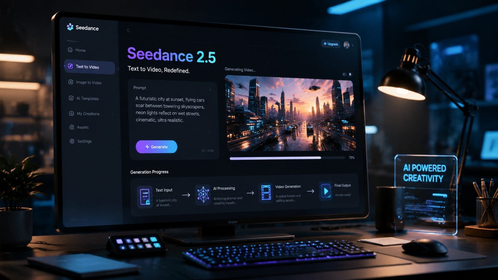 Illustration: seedance 2.5 text to video