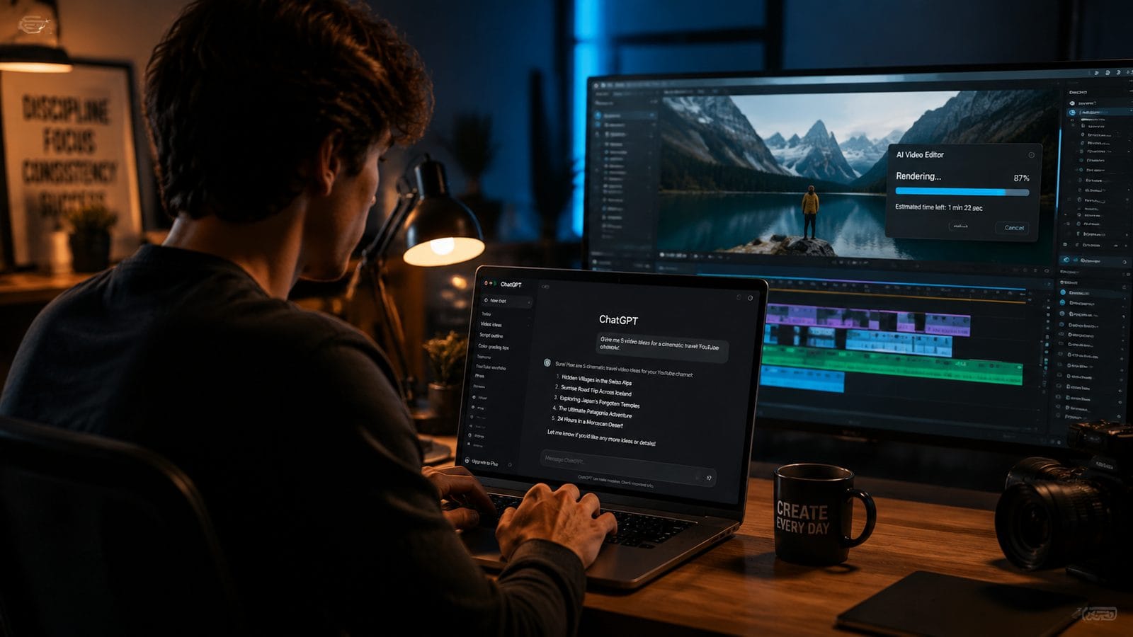 Illustration: how to use chatgpt with ai video editors