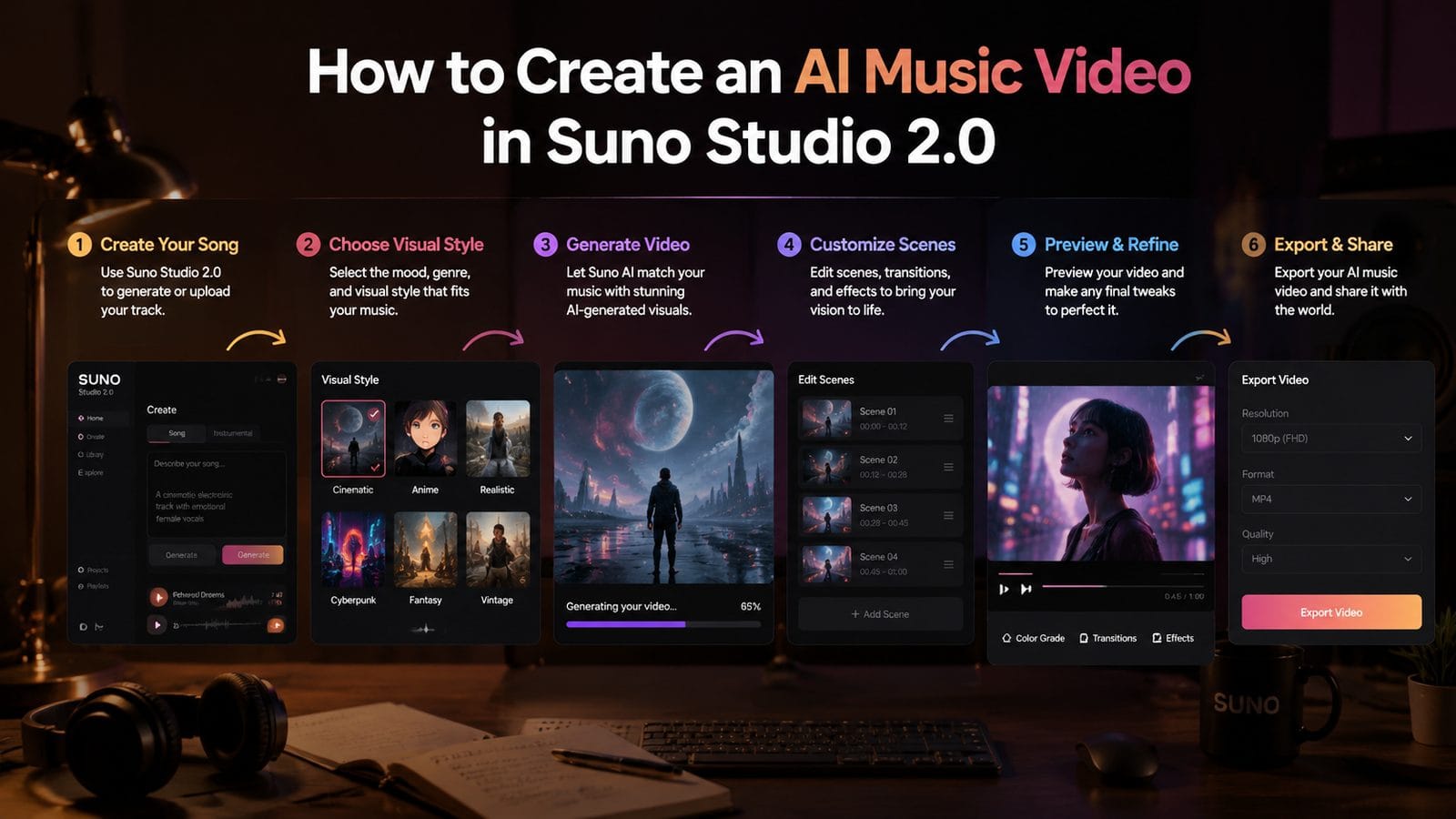 suno studio 2.0 ai music video workflow