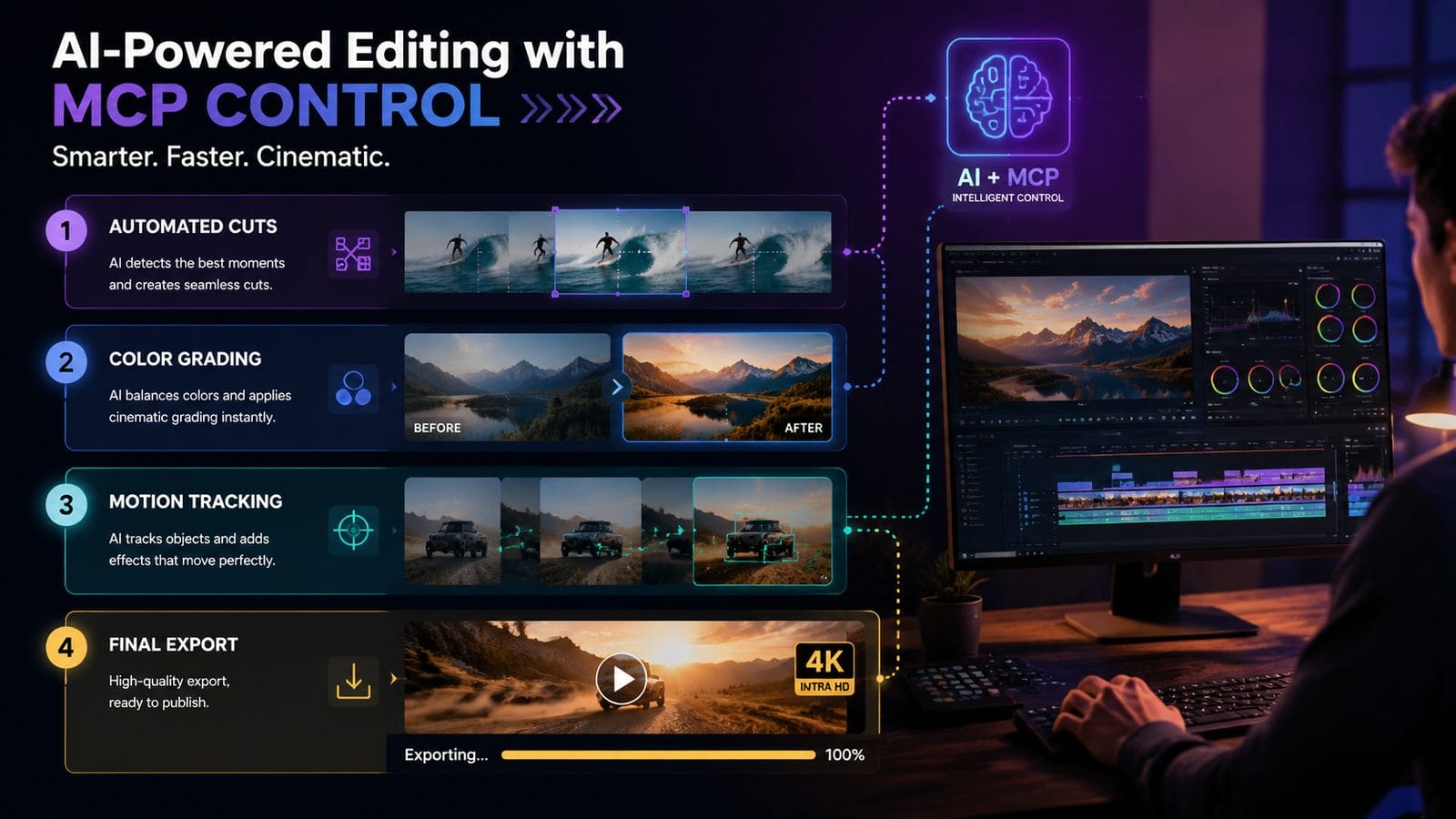 ai video editor with mcp control workflow