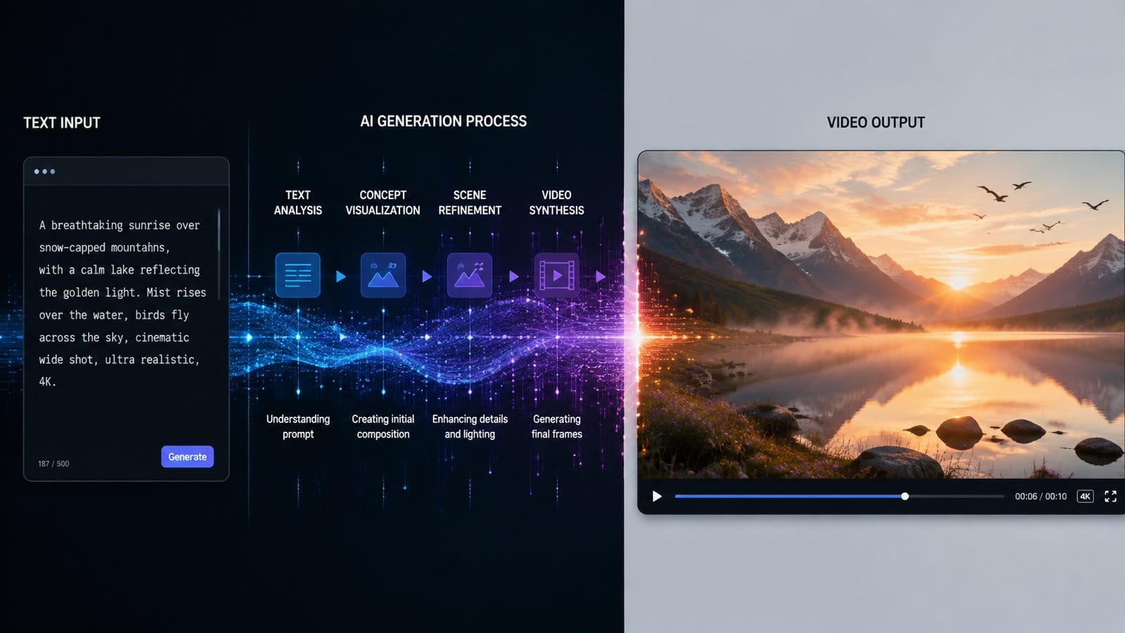 rise of text-to-video technology workflow