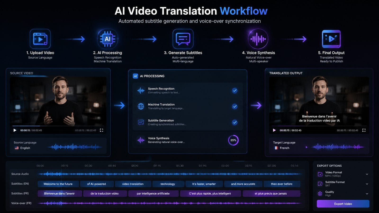 best ai video translation tools 2026 workflow