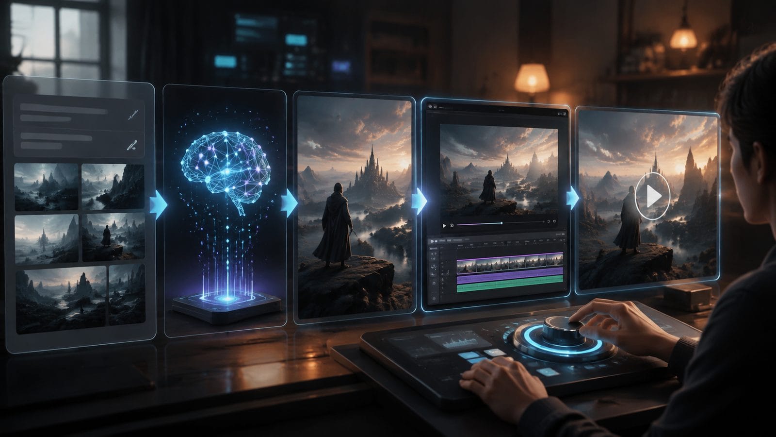 controller ai video generation workflow